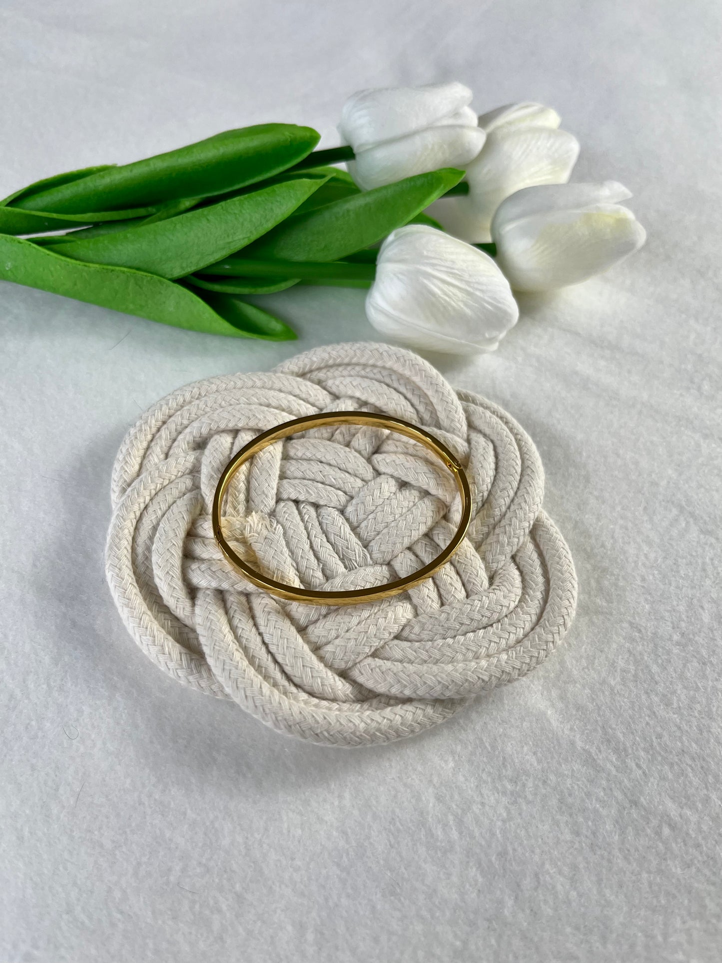 Bracelet rigide en acier inoxydable