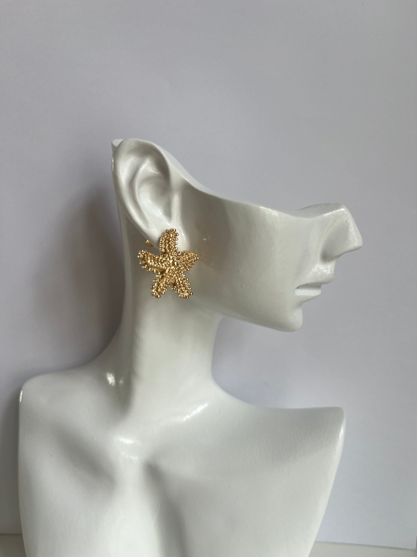 Boucles d'oreilles étoile de mer en acier inoxydable