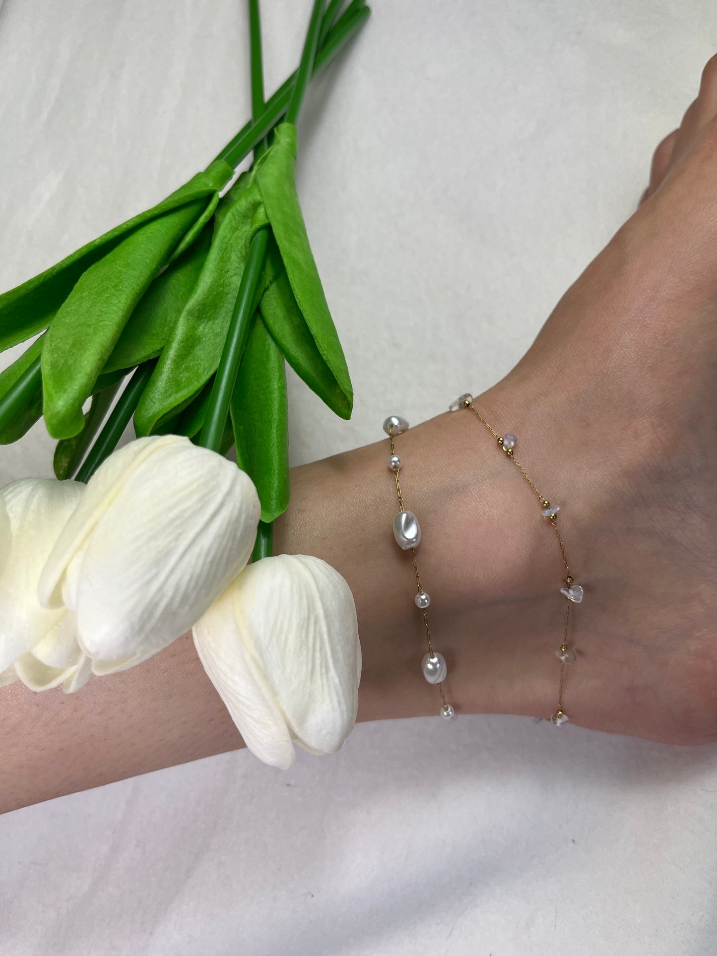 Bracelet de cheville en acier inoxydable