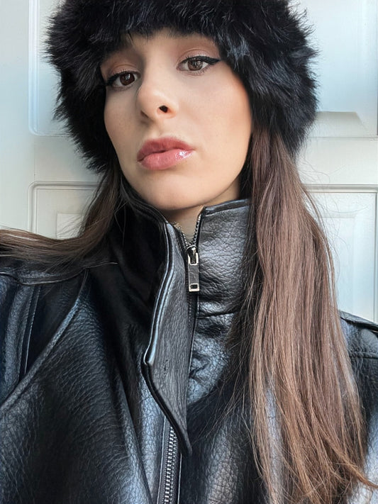 Bonnet en fausse fourrure