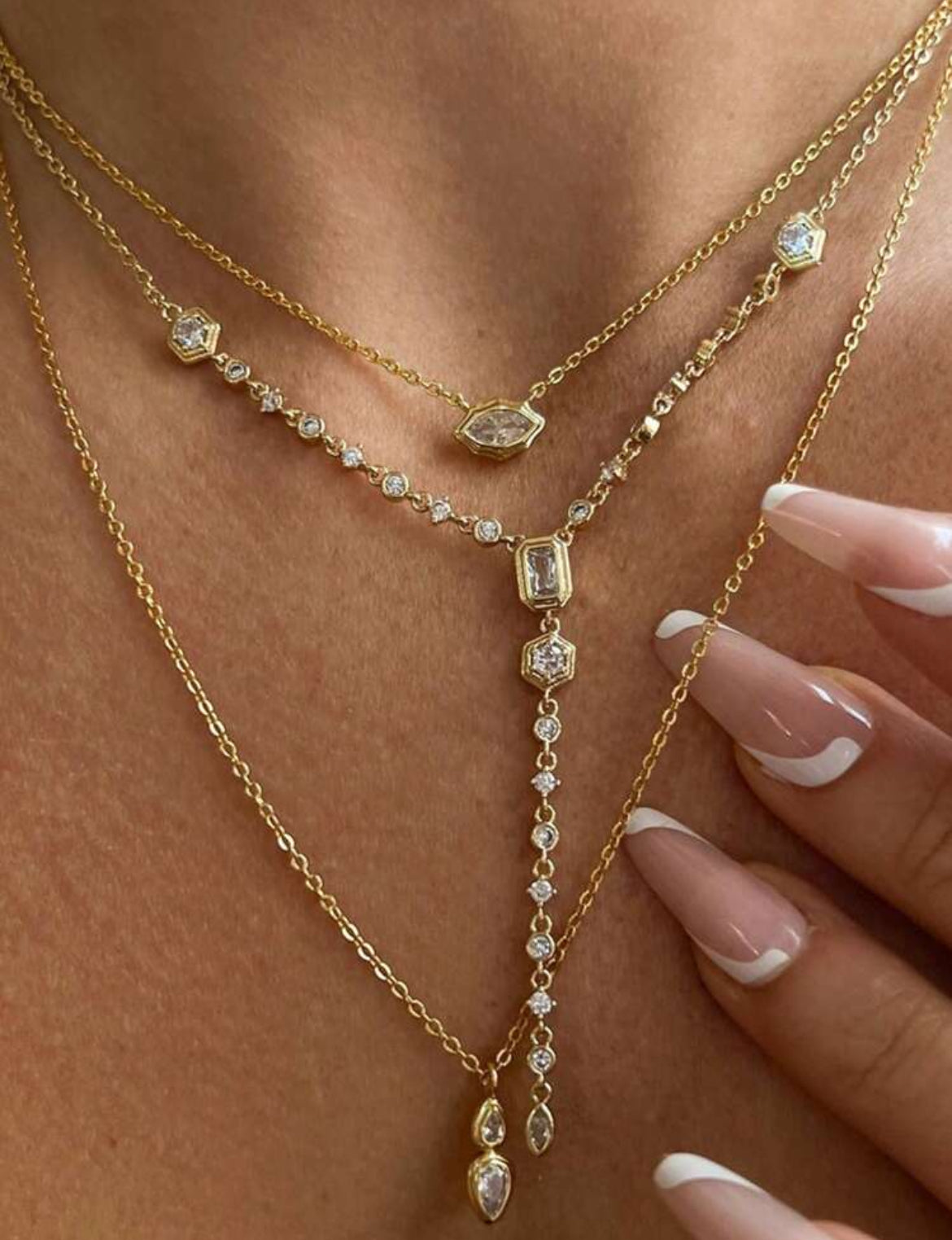Collier rivière de Strass